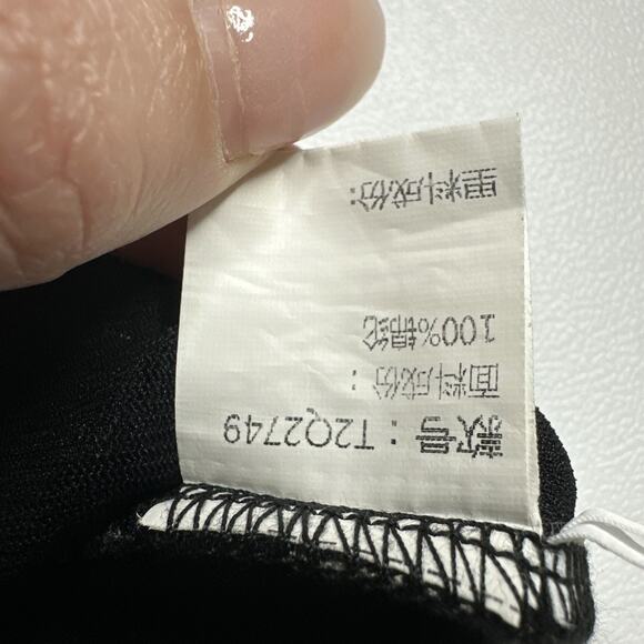 Y2K Geometric Print Ruched Top High Neck Cyber Indie Mod Retro M Minimalist - Picture 11 of 12